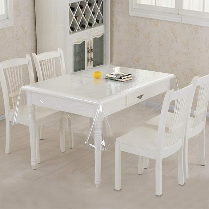 Waterproof Rectangle Tablecloth - Wrinkle Free Dining Table Cover, 60x120 Inches, Fits 10-12 Seats